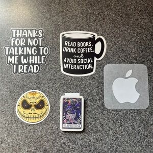 Decals for sale & a bookmark!